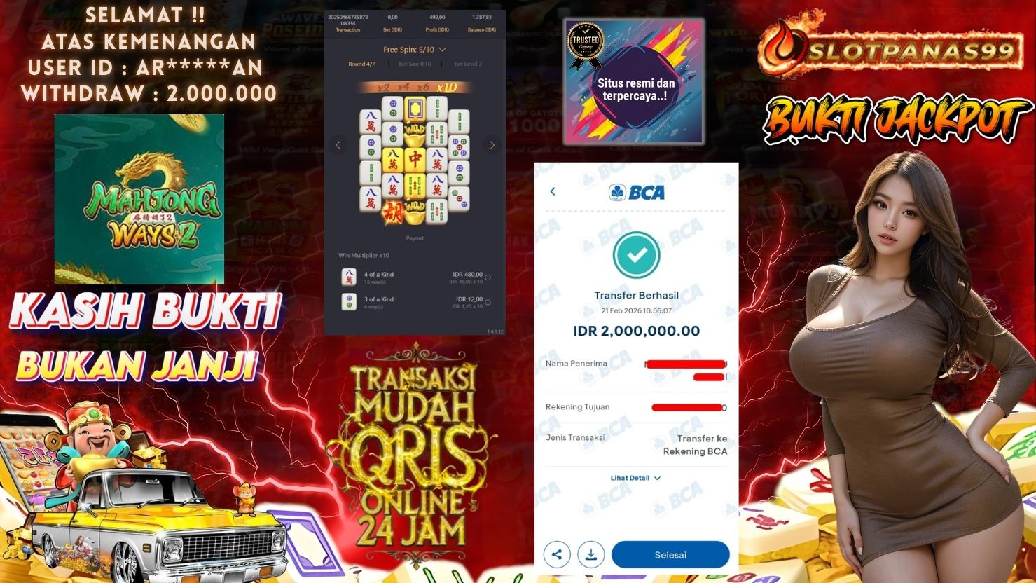 SLOTPANAS99 JACKPOT SLOT MAHJONG WAYS 2
